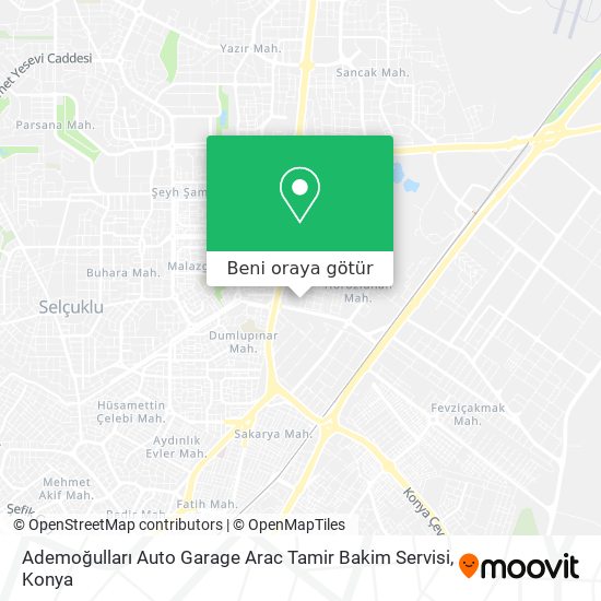 Ademoğulları Auto Garage Arac Tamir Bakim Servisi harita