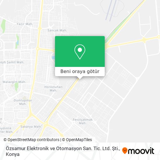 Özsamur Elektronik ve Otomasyon San. Tic. Ltd. Şti. harita