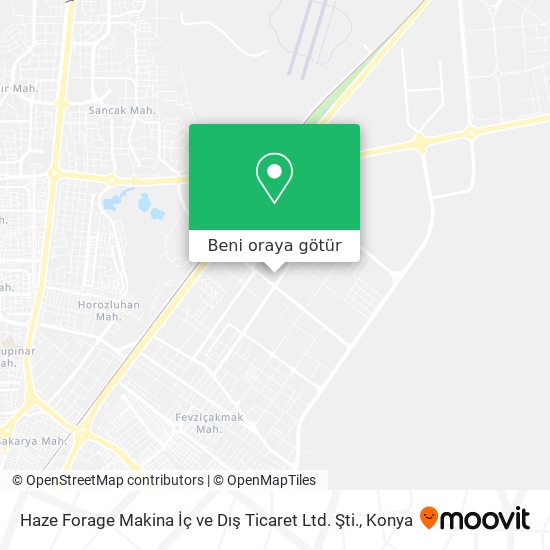 Haze Forage Makina İç ve Dış Ticaret Ltd. Şti. harita