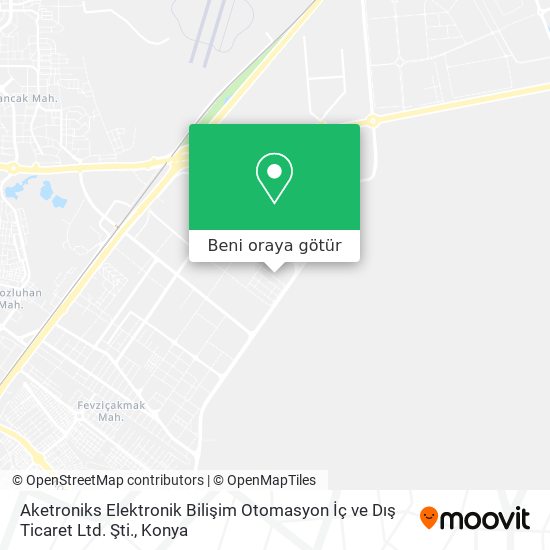 Aketroniks Elektronik Bilişim Otomasyon İç ve Dış Ticaret Ltd. Şti. harita