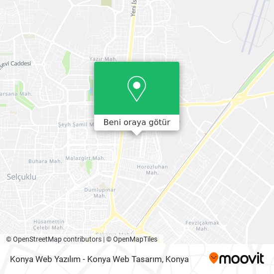 Konya Web Yazılım - Konya Web Tasarım harita