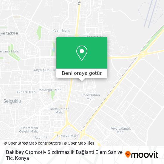 Bakibey Otomotiv Sizdirmazlik Bağlanti Elem San ve Tic harita