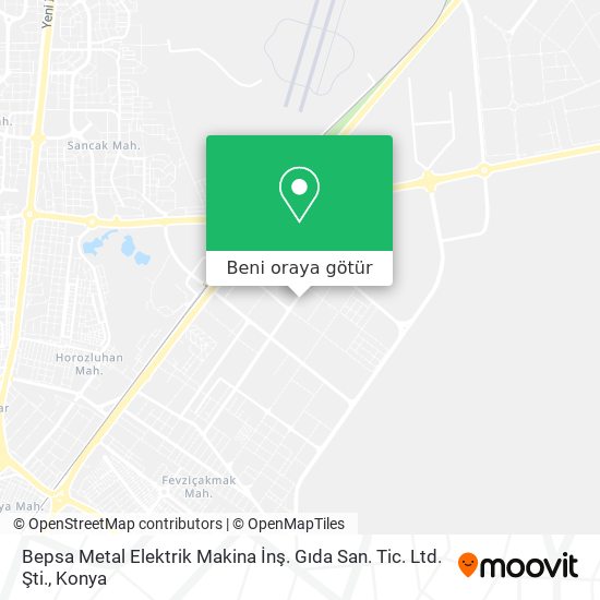 Bepsa Metal Elektrik Makina İnş. Gıda San. Tic. Ltd. Şti. harita