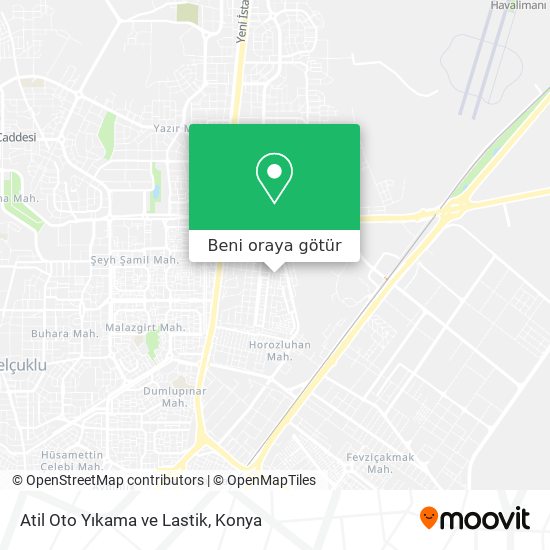 Atil Oto Yıkama ve Lastik harita