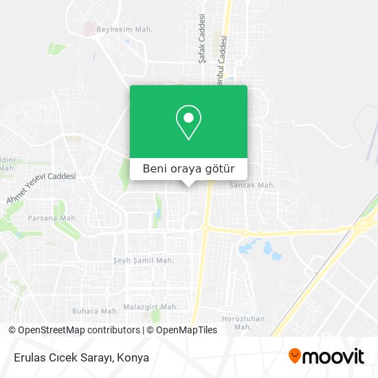 Erulas Cıcek Sarayı harita