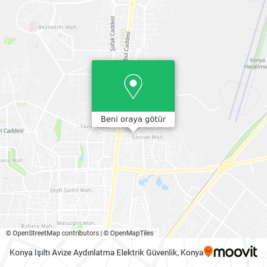 Konya Işıltı Avize Aydınlatma Elektrik Güvenlik harita
