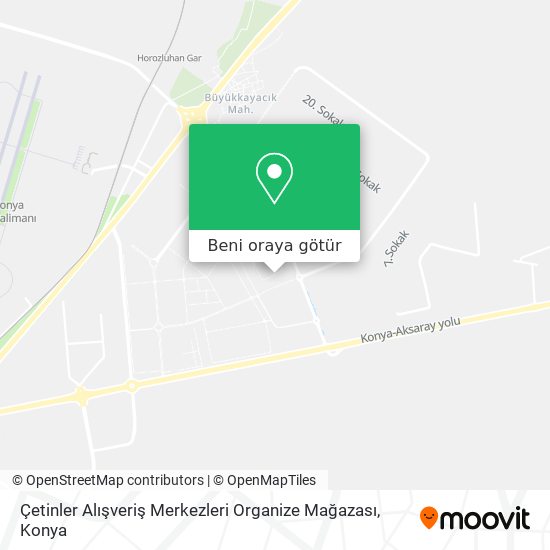 Çetinler Alışveriş Merkezleri Organize Mağazası harita