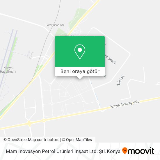 Mam İnovasyon Petrol Ürünleri İnşaat Ltd. Şti harita