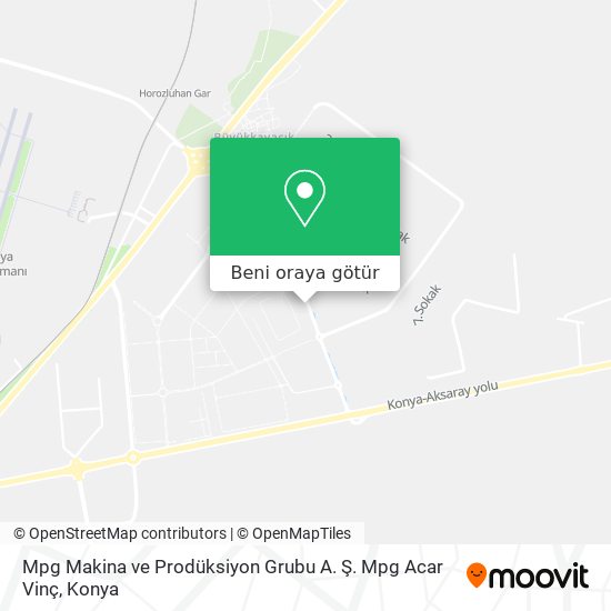 Mpg Makina ve Prodüksiyon Grubu A. Ş. Mpg Acar Vinç harita