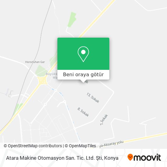Atara Makine Otomasyon San. Tic. Ltd. Şti harita