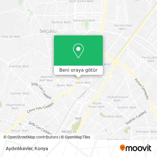 Aydınlıkevler harita