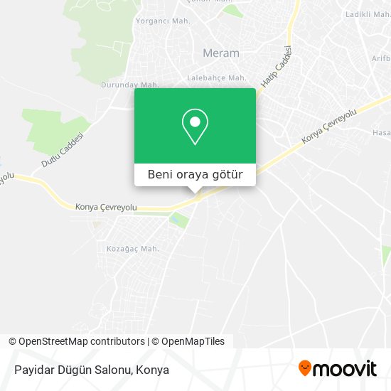 Payidar Dügün Salonu harita