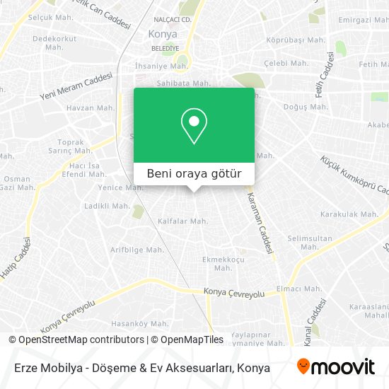 Erze Mobilya - Döşeme & Ev Aksesuarları harita