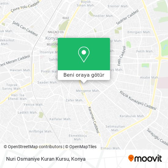 Nuri Osmaniye Kuran Kursu harita