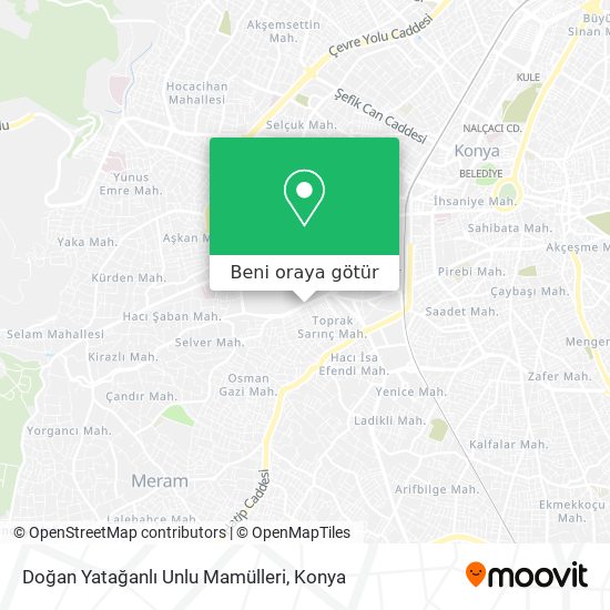 Doğan Yatağanlı Unlu Mamülleri harita