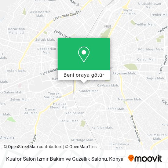 Kuafor Salon Izmir Bakim ve Guzellik Salonu harita