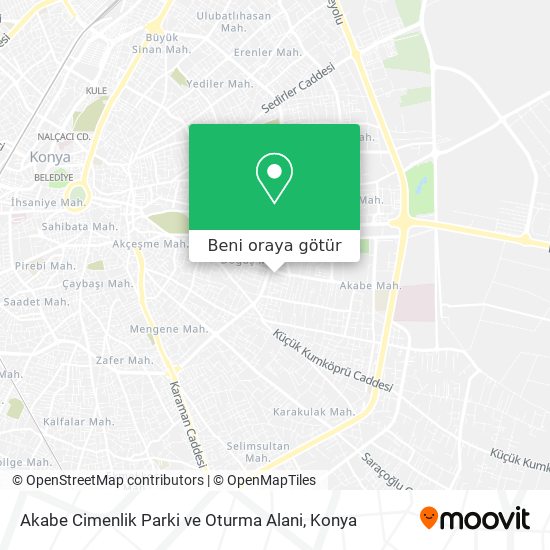 Akabe Cimenlik Parki ve Oturma Alani harita