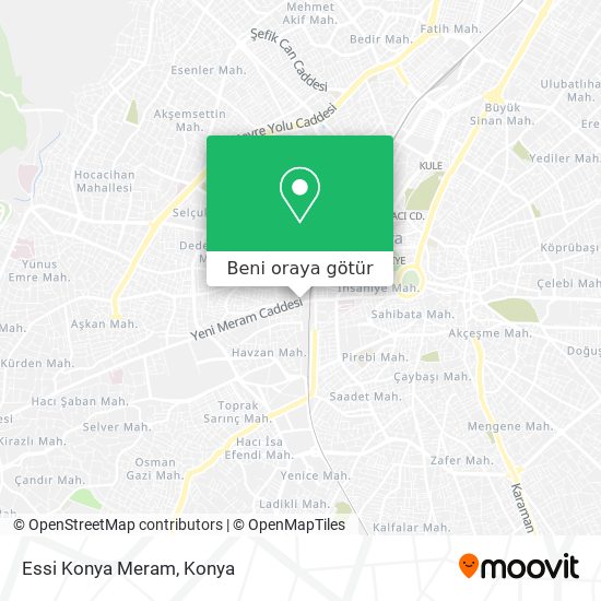 Essi Konya Meram harita