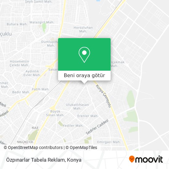 Özpınarlar Tabela Reklam harita