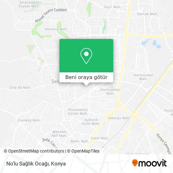 No'lu Sağlık Ocağı harita