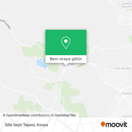 Sille Seyir Tepesi harita