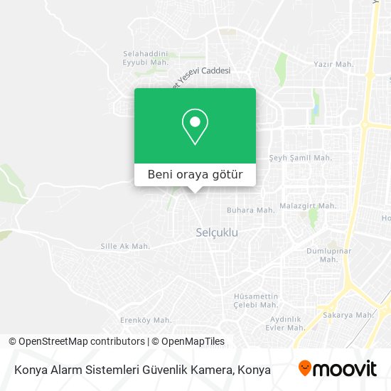 Konya Alarm Sistemleri Güvenlik Kamera harita
