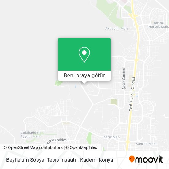 Beyhekim Sosyal Tesis İnşaatı - Kadem harita