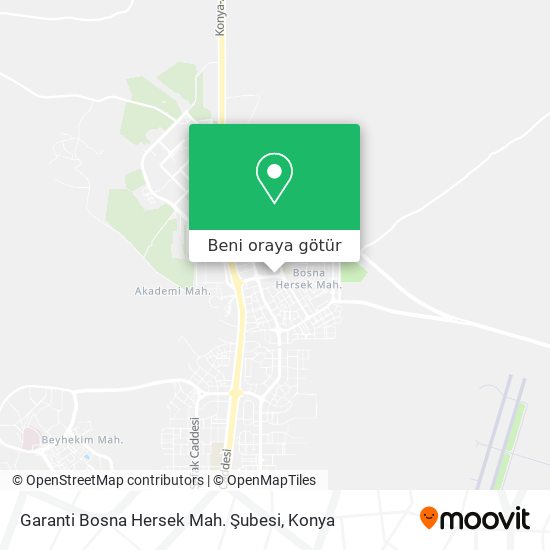 Garanti Bosna Hersek Mah. Şubesi harita