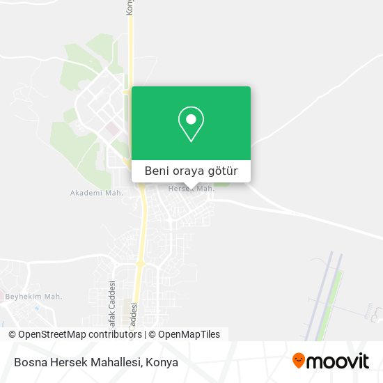 Bosna Hersek Mahallesi harita