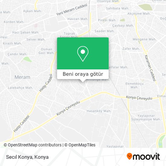 Secıl Konya harita