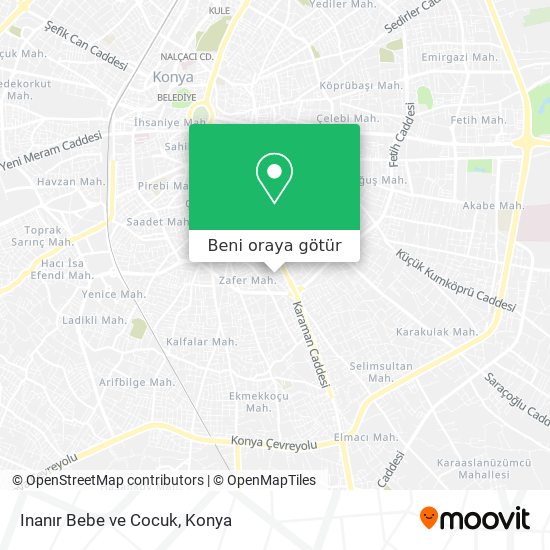 Inanır Bebe ve Cocuk harita