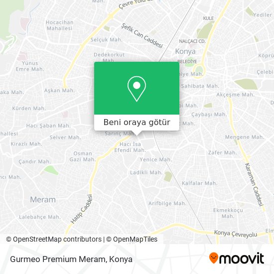 Gurmeo Premium Meram harita