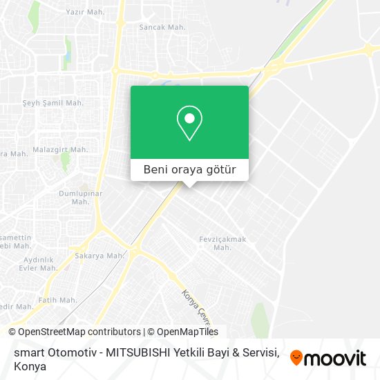 smart Otomotiv - MITSUBISHI Yetkili Bayi & Servisi harita