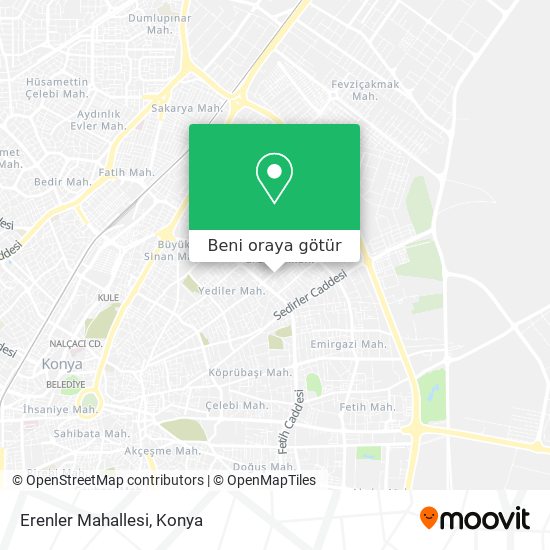 Erenler Mahallesi harita