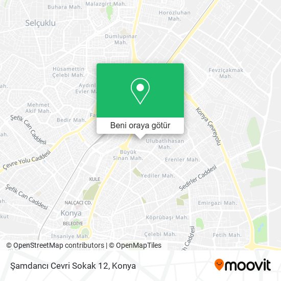 Şamdancı Cevri Sokak 12 harita