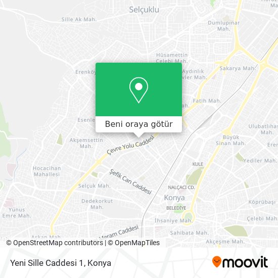 Yeni Sille Caddesi 1 harita