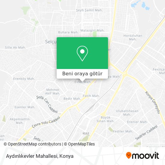Aydınlıkevler Mahallesi harita