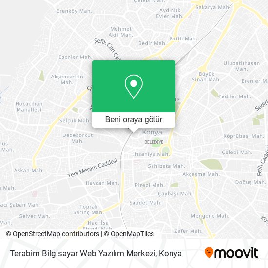 Terabim Bilgisayar Web Yazılım Merkezi harita
