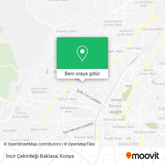 İncir Çekirdeği Baklava harita