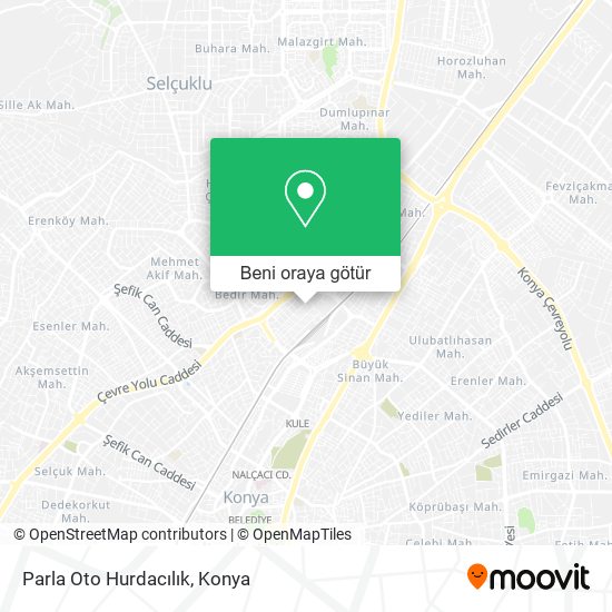 Parla Oto Hurdacılık harita