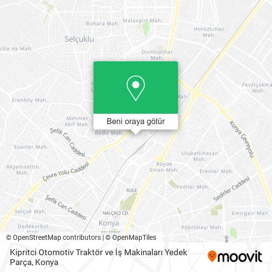 Kipritci Otomotiv Traktör ve İş Makinaları Yedek Parça harita