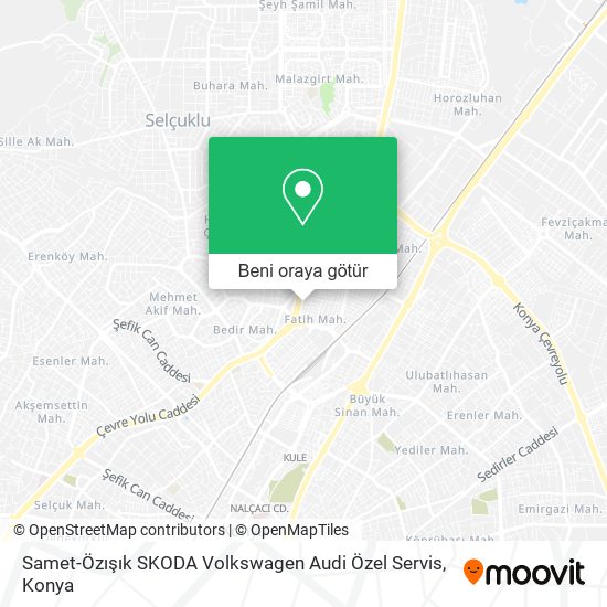 Samet-Özışık SKODA Volkswagen Audi Özel Servis harita