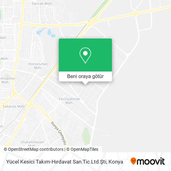 Yücel Kesici Takım-Hırdavat San.Tic.Ltd.Şti harita