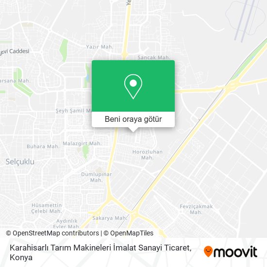Karahisarlı Tarım Makineleri İmalat Sanayi Ticaret harita