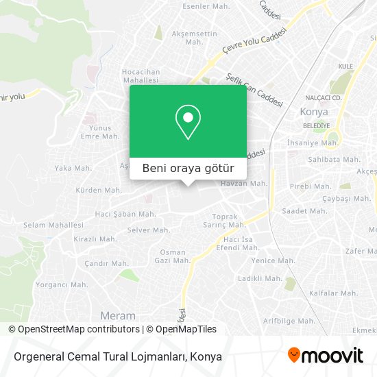 Orgeneral Cemal Tural Lojmanları harita
