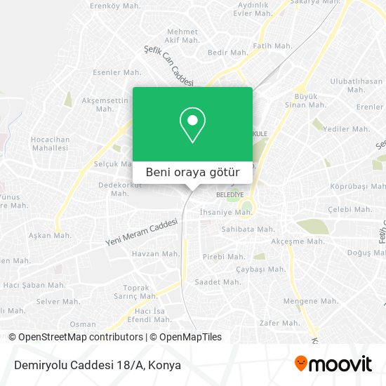 Demiryolu Caddesi 18/A harita