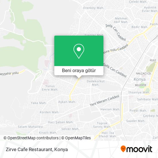 Zirve Cafe Restaurant harita