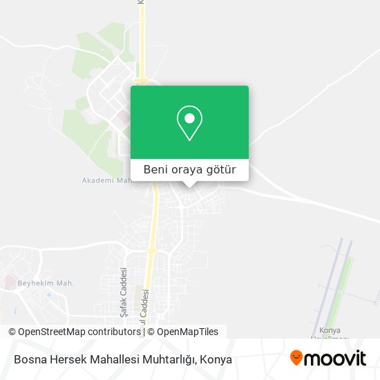 Bosna Hersek Mahallesi Muhtarlığı harita