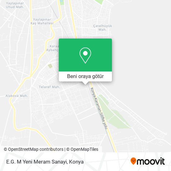E.G. M Yeni Meram Sanayi harita