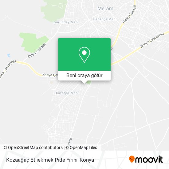 Kozaağaç Etliekmek Pide Fırını harita